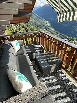 Magnifique 4 Pieces Et Demi, Mansarde, Avec Vue, A Apartman Veysonnaz